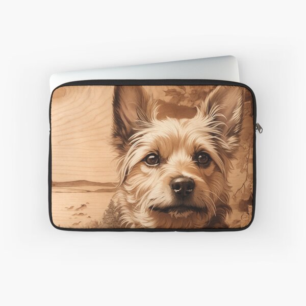 Item preview, Silky Terrier: The Graceful Elegance of Wood (Pyro Pets Art - 069) designed and sold by pyropetsart.