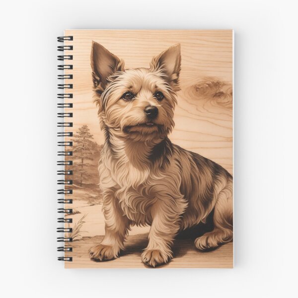 Item preview, Silky Terrier: The Graceful Elegance of Wood (Pyro Pets Art - 070) designed and sold by pyropetsart.