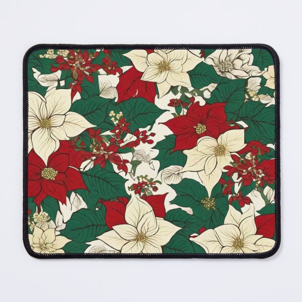 Item preview, Red and white poinsettia designed and sold by fc2c.