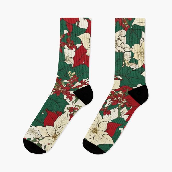 Item preview, Red and white poinsettia designed and sold by fc2c.