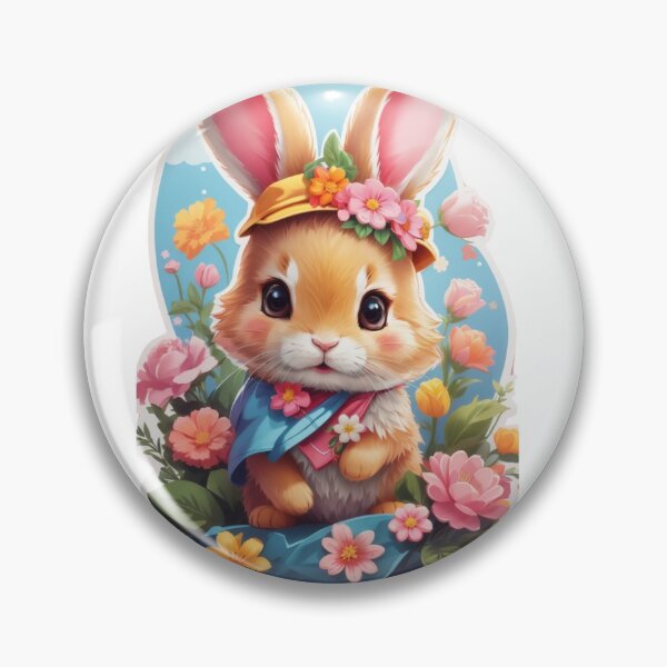 Item preview, Clipart of a cute floral bunny.  designed and sold by Vegasstickers.