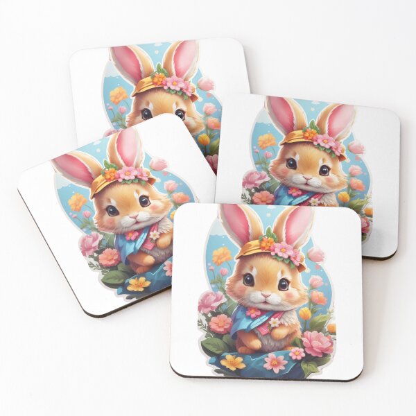 Item preview, Clipart of a cute floral bunny.  designed and sold by Vegasstickers.