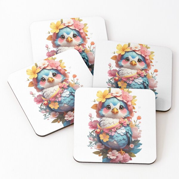 Item preview, Sticker of a cute floral sparrow.  designed and sold by Vegasstickers.