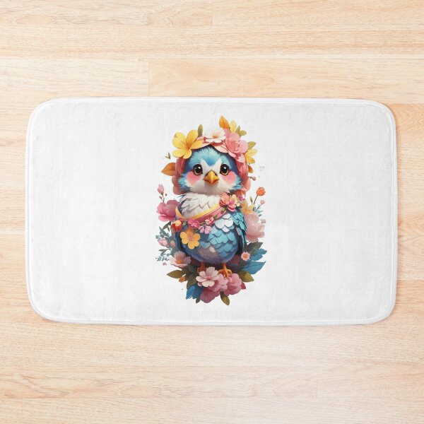 Item preview, Sticker of a cute floral sparrow.  designed and sold by Vegasstickers.