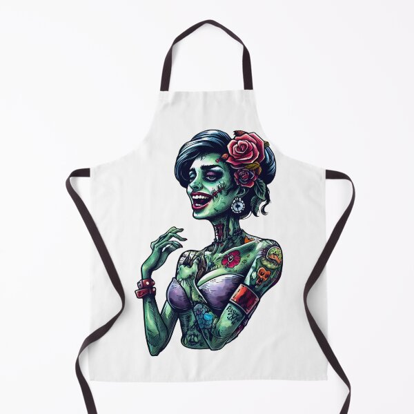 Item preview, Zombie Apocalypse, Female Zombie, Cool, Girl, Undead, Funny Zombies designed and sold by Porcupine Tees ⭐⭐⭐⭐⭐.