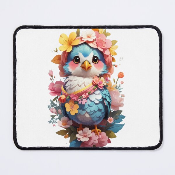Item preview, Sticker of a cute floral sparrow.  designed and sold by Vegasstickers.