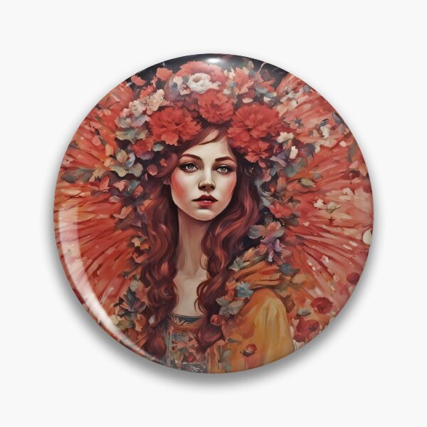 Item preview, Zoe - Autumn Abstract Fairy in Red designed and sold by FaerieFusion.
