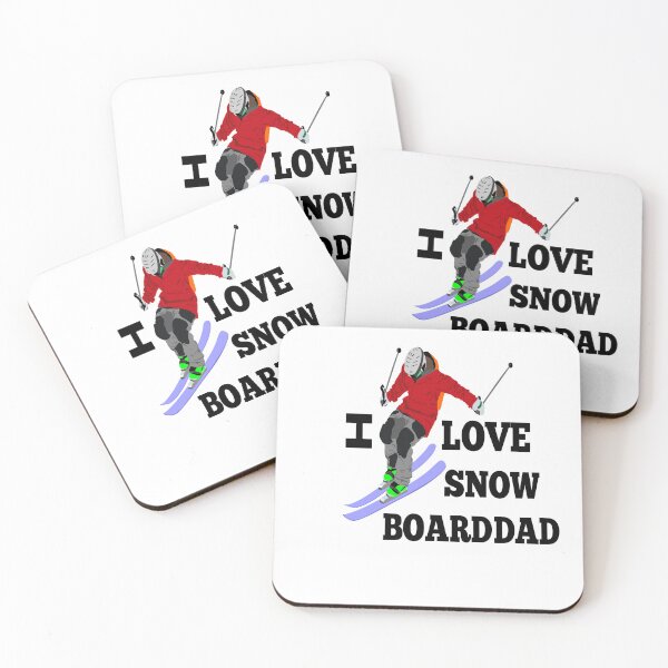 Item preview, i love snowboard dad with blue skating  designed and sold by MKshoper.