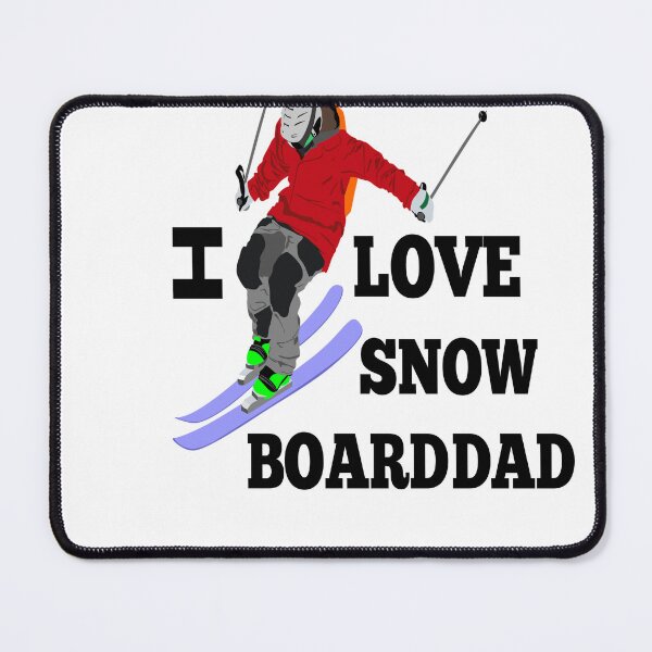 Item preview, i love snowboard dad with blue skating  designed and sold by MKshoper.