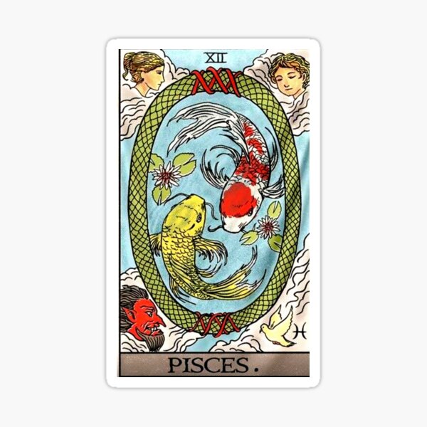 Vista previa del artículo con la obra «Tarot de Piscis», diseñado y vendido por CMooreWorx.