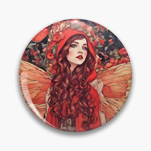 Item preview, Reyna - Autumn Abstract Fairy in Red designed and sold by FaerieFusion.