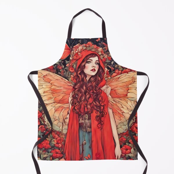 Item preview, Reyna - Autumn Abstract Fairy in Red designed and sold by FaerieFusion.