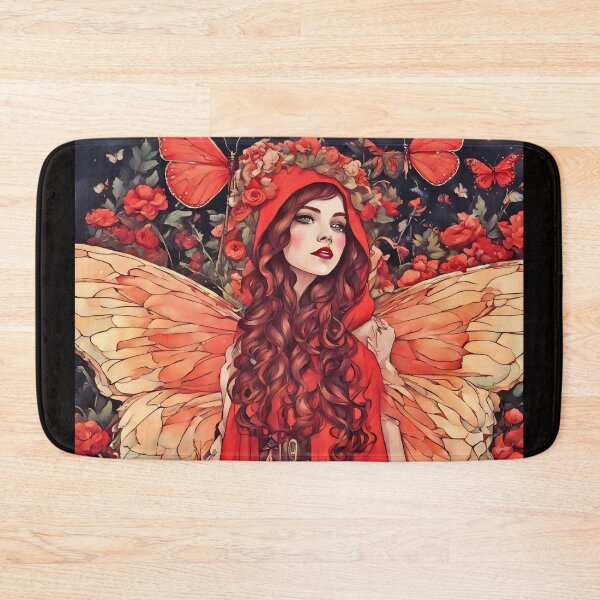 Item preview, Reyna - Autumn Abstract Fairy in Red designed and sold by FaerieFusion.