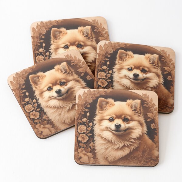 Item preview, Pomeranian: The Spirited Charm of Wood (Pyro Pets Art - 075) designed and sold by pyropetsart.