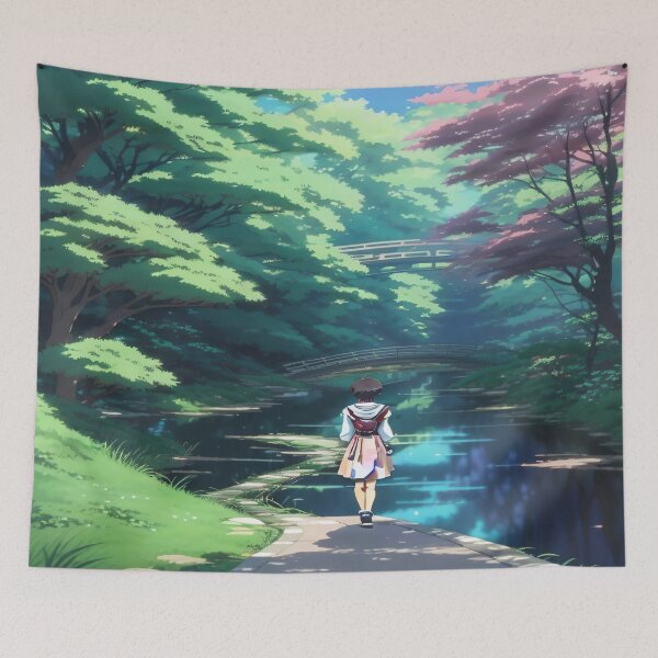 Item preview, Bridges in Japanese garden designed and sold by Heso7.