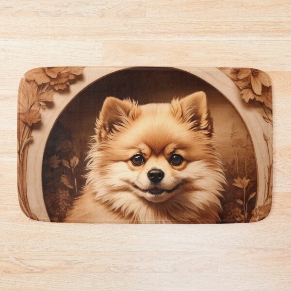 Item preview, Pomeranian: The Spirited Charm of Wood (Pyro Pets Art - 077) designed and sold by pyropetsart.