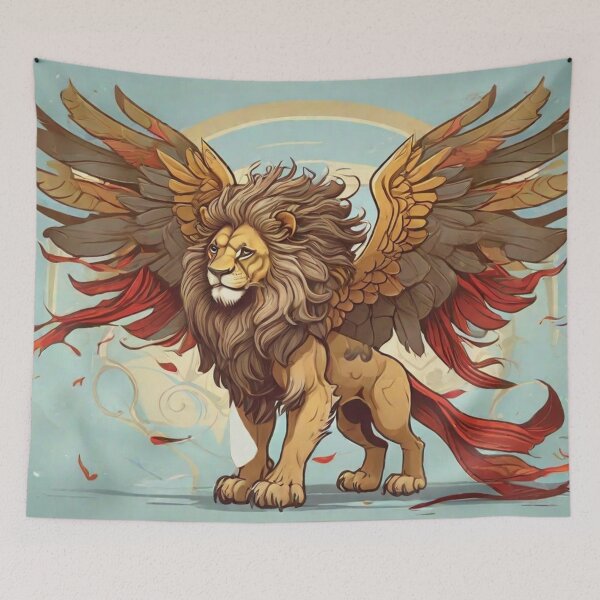 Item preview, The Winged Lion 01 designed and sold by AIfolklore.