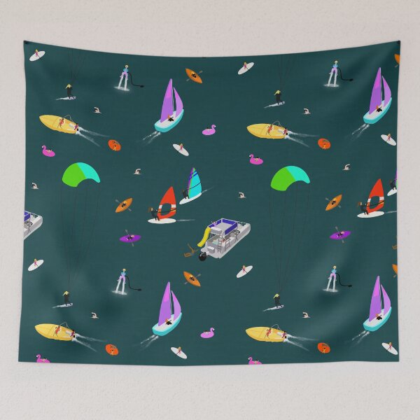 Item preview, Water Sports Pattern designed and sold by Remy-and-Clyde.