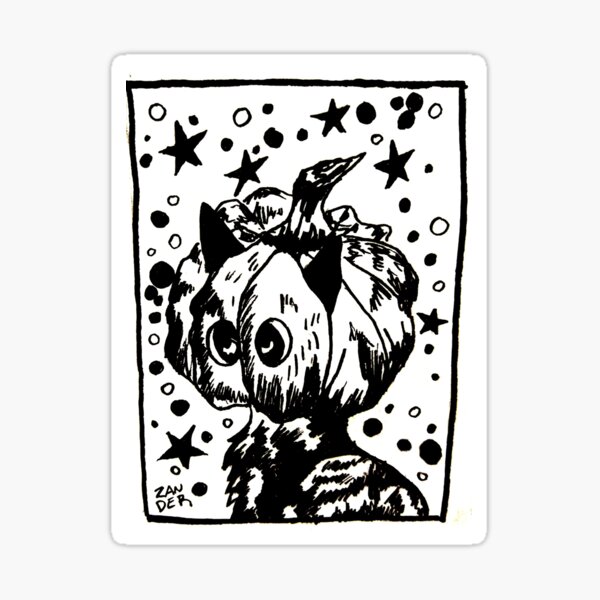 Pumpkin cat Sticker