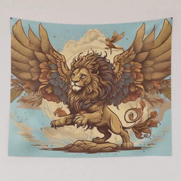 Item preview, The Winged Lion 02 designed and sold by AIfolklore.