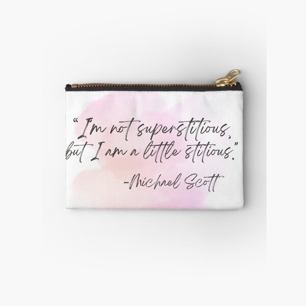 Item preview, I'm Not Superstitious, But I Am a Little Stitious - Michael Scott - The Office Quotes designed and sold by Thread Lightly.