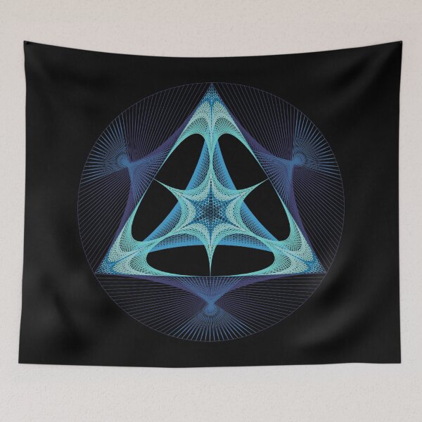 Item preview, Triangle In Circle Morph F [420-Blues-BB] designed and sold by LottMultimedia.