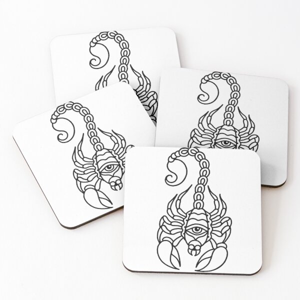 Item preview, cool scorpion design with eye designed and sold by BrontesWhimsyStore.