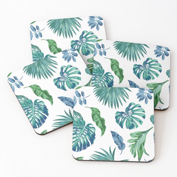 Item preview, Tropical leaves pattern  designed and sold by trollslivehere.