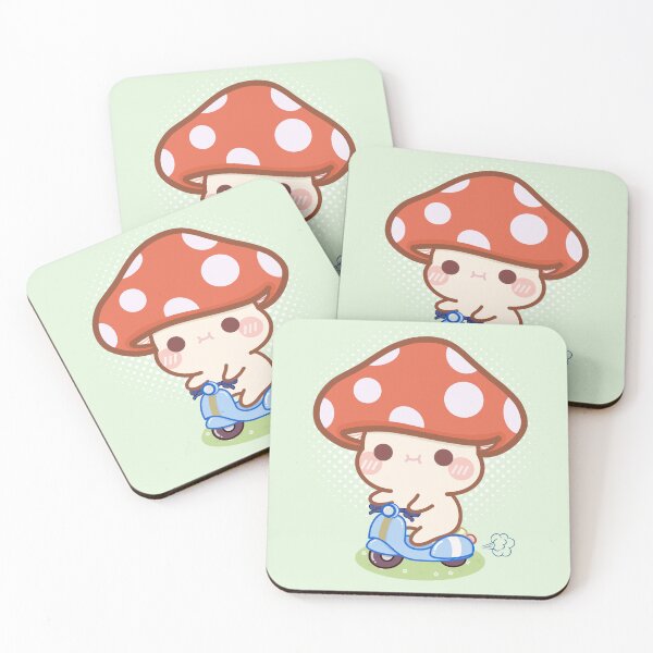 Item preview, Cute Red Cartoon Mushroom designed and sold by cutecozynook.