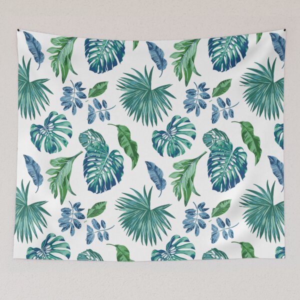 Item preview, Tropical leaves pattern  designed and sold by trollslivehere.