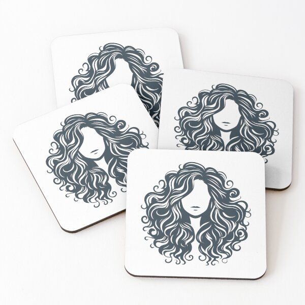 Item preview, Curly hair woman designed and sold by DeepJo.