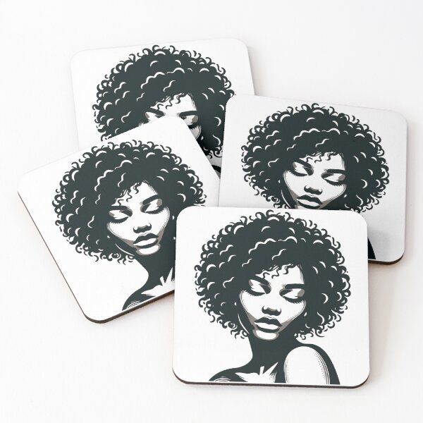 Item preview, Curly hair woman designed and sold by DeepJo.