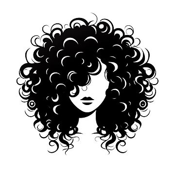 Artwork thumbnail, Curly hair woman by DeepJo