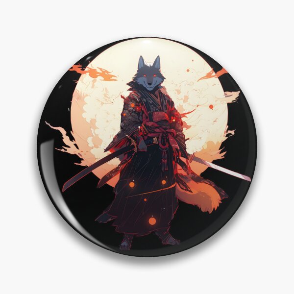 Item preview, Samurai Wolf Japanese Anime Okami designed and sold by LynZorArts.