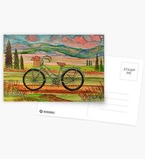 My Bike - alcohol ink Postcards