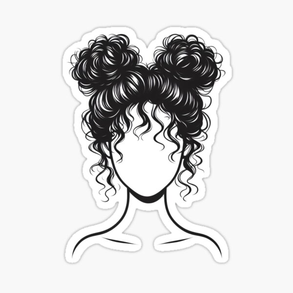Item preview, Curly hair woman designed and sold by DeepJo.