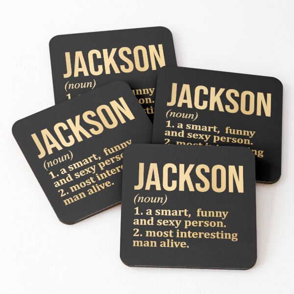 Item preview, Jackson Name Definition in Gold designed and sold by XCIV.