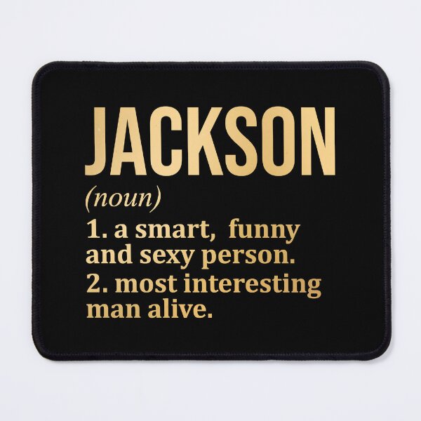 Item preview, Jackson Name Definition in Gold designed and sold by XCIV.
