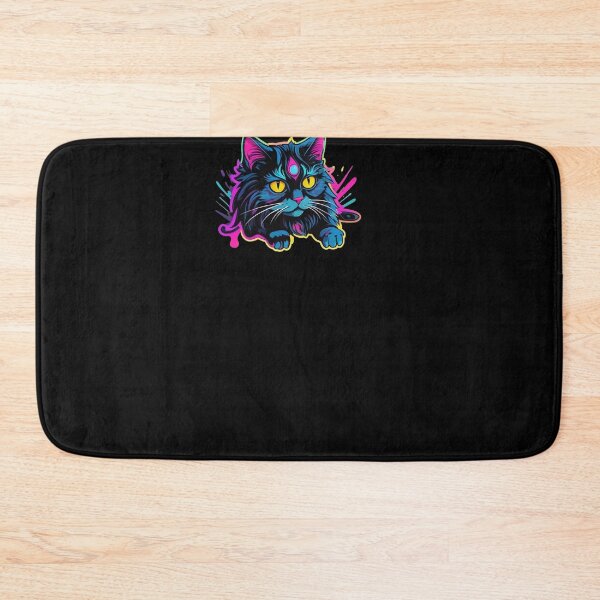 Item preview, Graffiti Abstract Neon Cat designed and sold by Desfix.