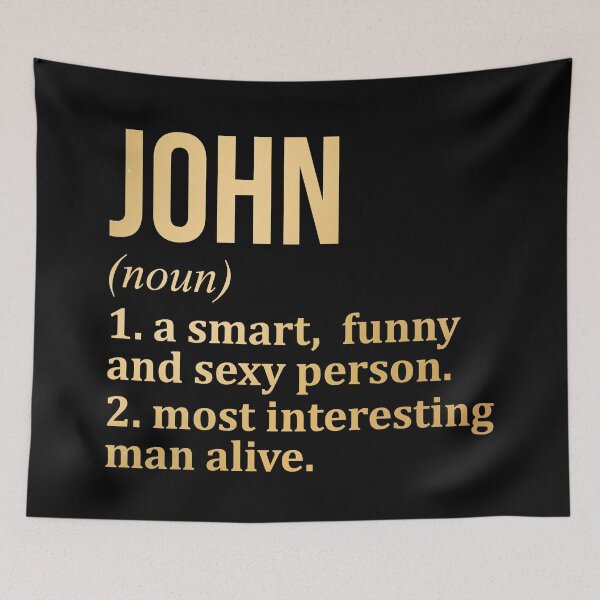 Item preview, John Name Definition in Gold designed and sold by XCIV.