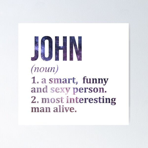 Item preview, John Name Definition designed and sold by XCIV.