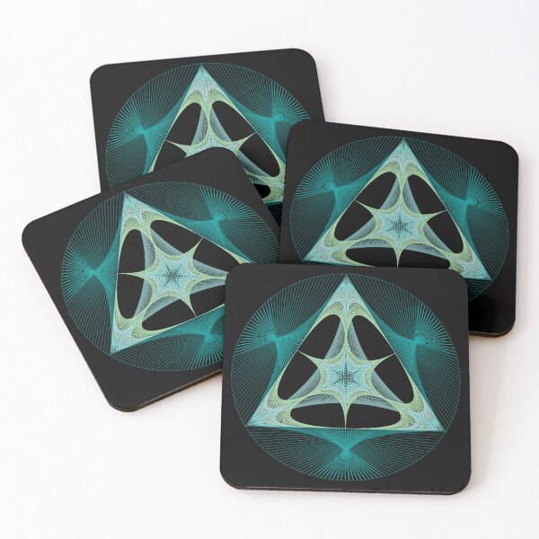 Item preview, Triangle In Circle Morph F [420-Cyans-BB] designed and sold by LottMultimedia.