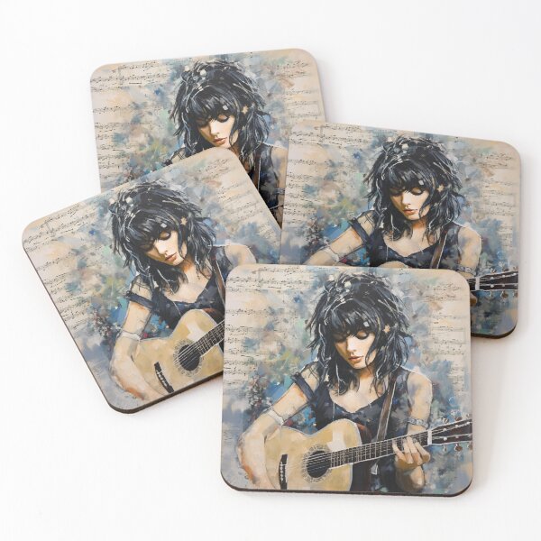 Item preview, Music, girl, notes designed and sold by CatCoconut-Art.