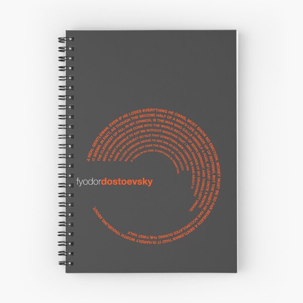 Item preview, Fyodor Dostoevsky famous quotes poster [orangered] designed and sold by CMYKStudio.