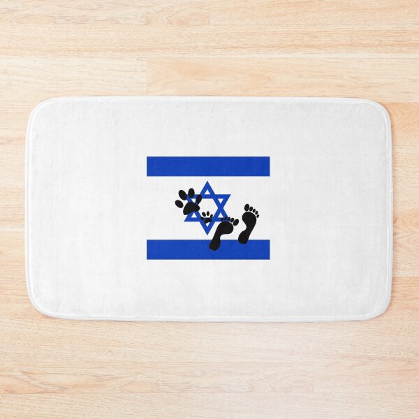 Item preview, israel flag  Pet bandanas, dog mats, cat mats, pet blankets, bath mats designed and sold by Passmr.