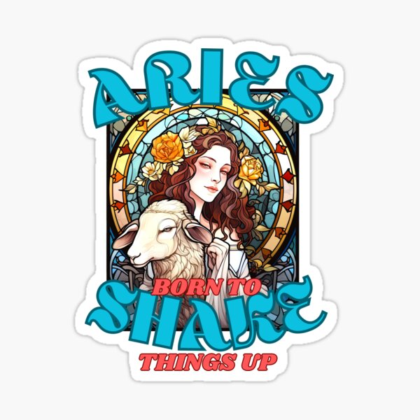 Item preview, Aries: Born To Shake Things Up. aries season designed and sold by ZodiacWonders.