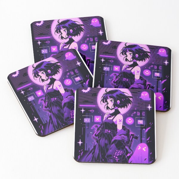 Item preview, Spooky Purple Anime Girl designed and sold by LowGfxWarriors.