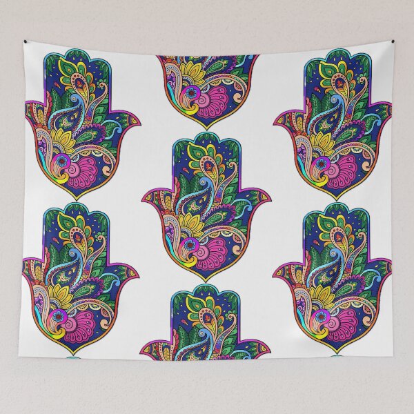 Artikelvorschau, Hamsa-Hand - Paisley-Muster entworfen und verkauft von luckylex777.