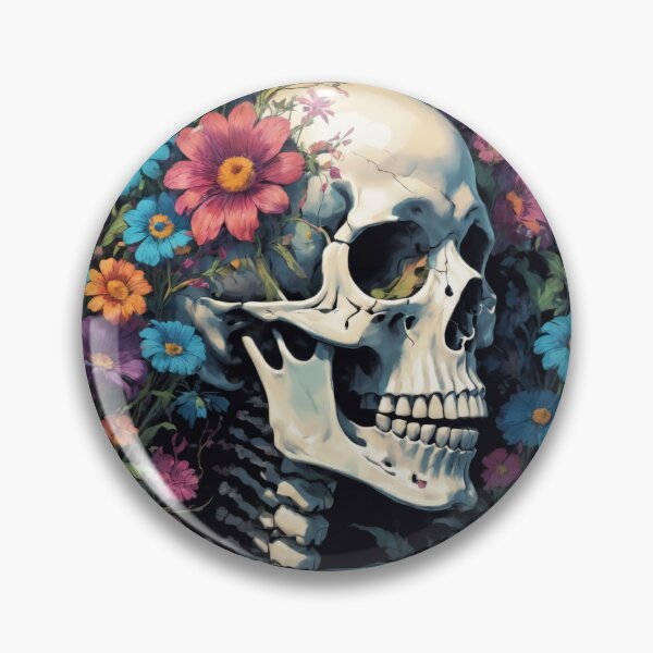 Item preview, Skeleton among flowers designed and sold by AnnArtshock.