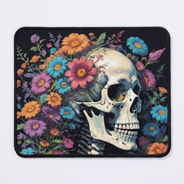Item preview, Skeleton among flowers designed and sold by AnnArtshock.